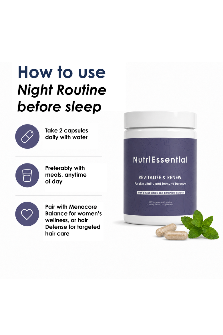 Revitalize & Renew - 120 Vegetable Capsules, Alternate, color, NA