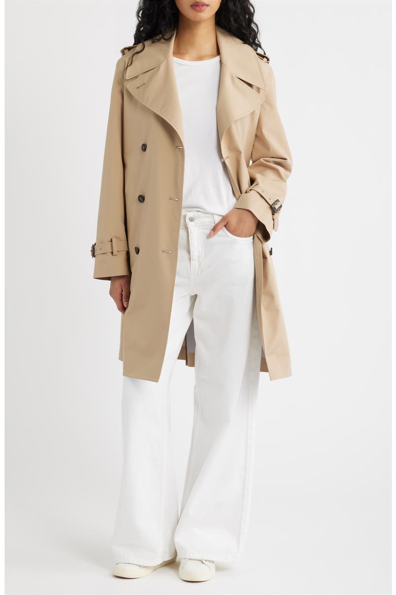 Talya Water Repellent Trench Coat, Alternate, color, STARDUST BEIGE