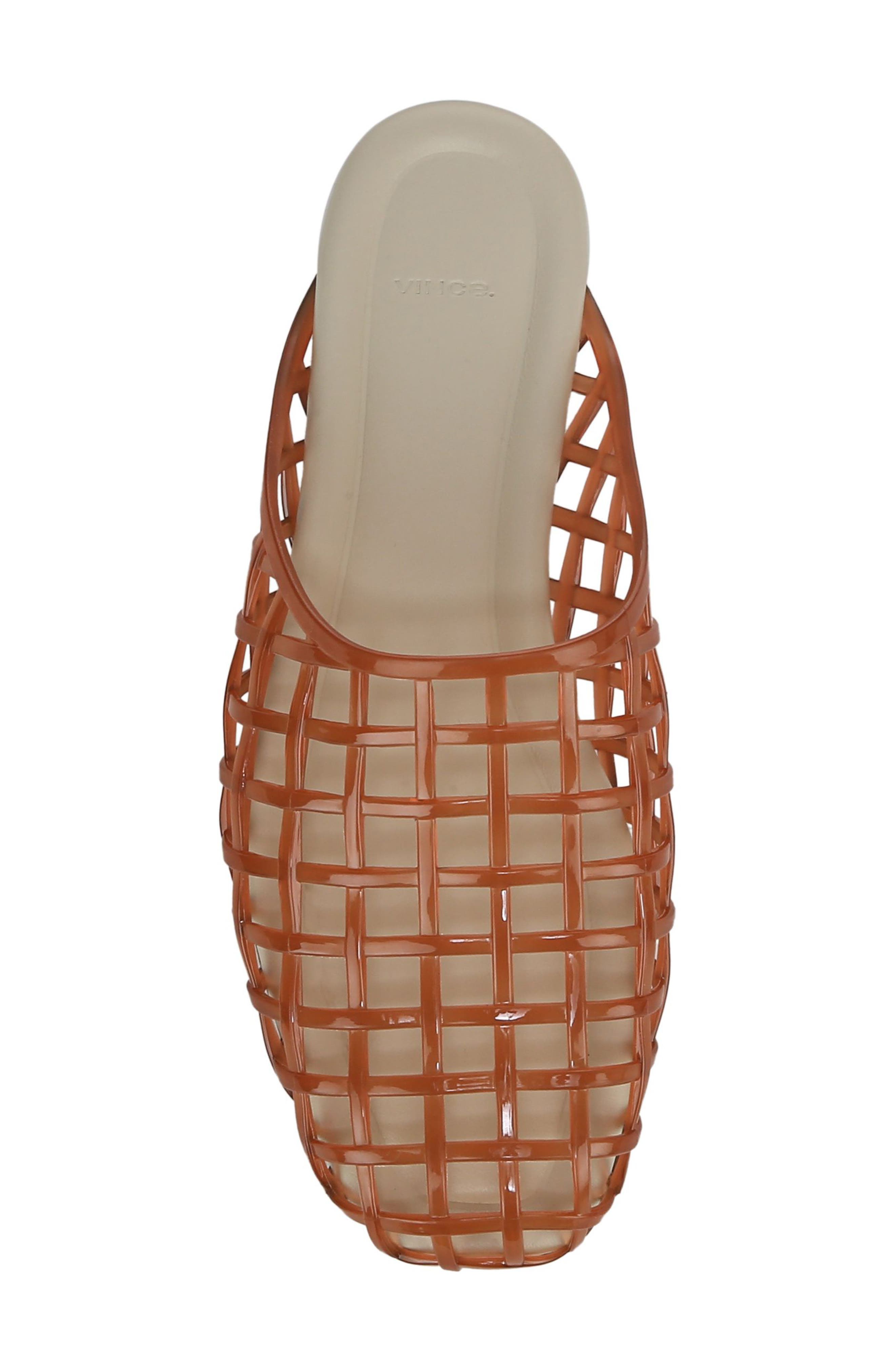 Barcelona Jelly Cage Mule, Alternate, color, DK AMBER