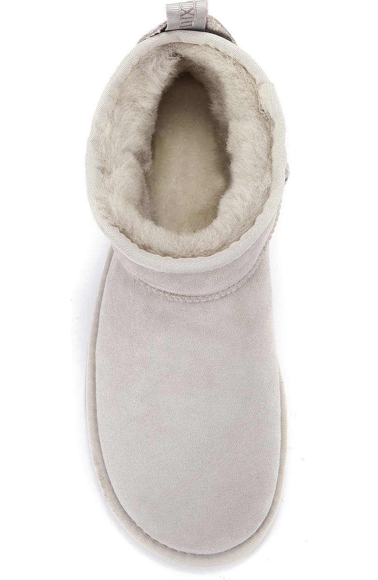 Australia Luxe Collective Cosy Ultra Short Genuine Shearling Bootie, Alternate, color, Ice Gray