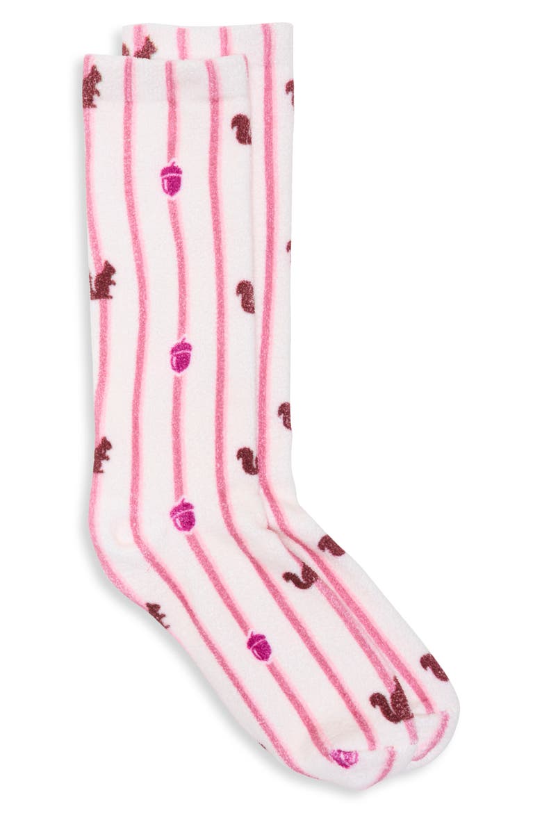 Printed Cozy Socks, Main, color, ACORN TRAIL