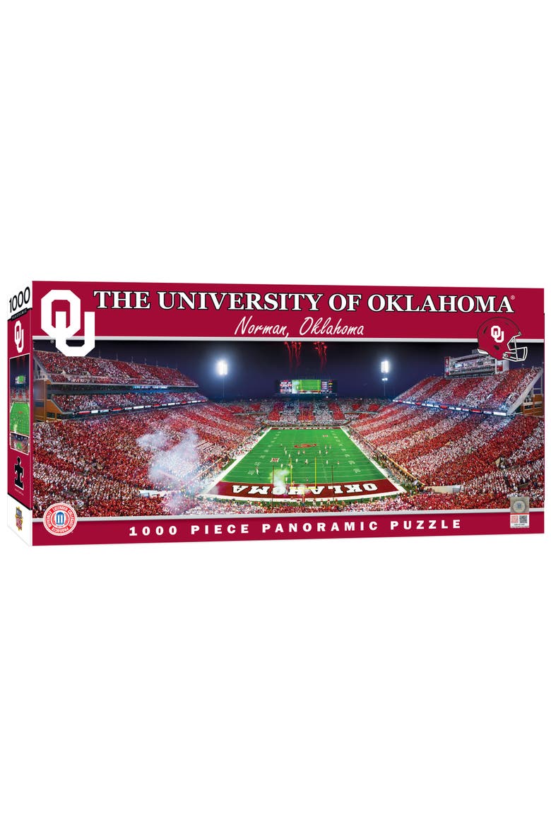 Oklahoma Sooners 1000pc Panoramic Puzzle, Main, color, Multicolor