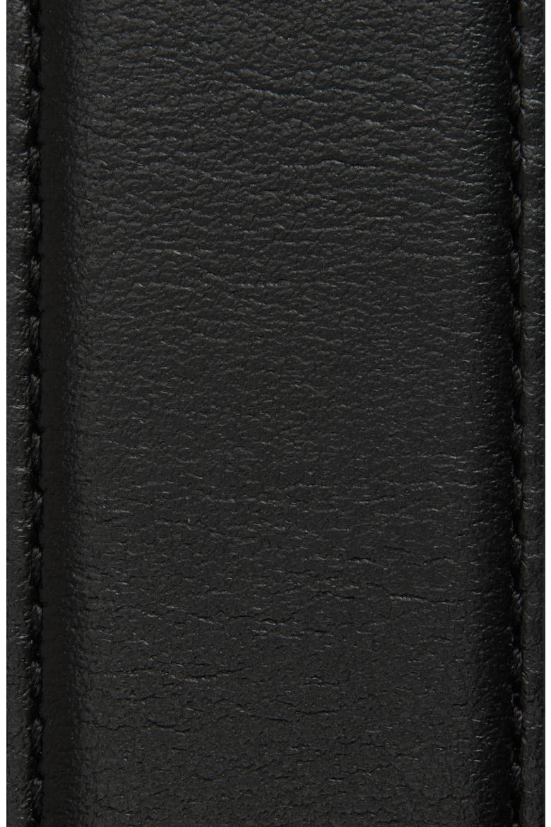 Iconic Leather Belt, Alternate, color, BLACK