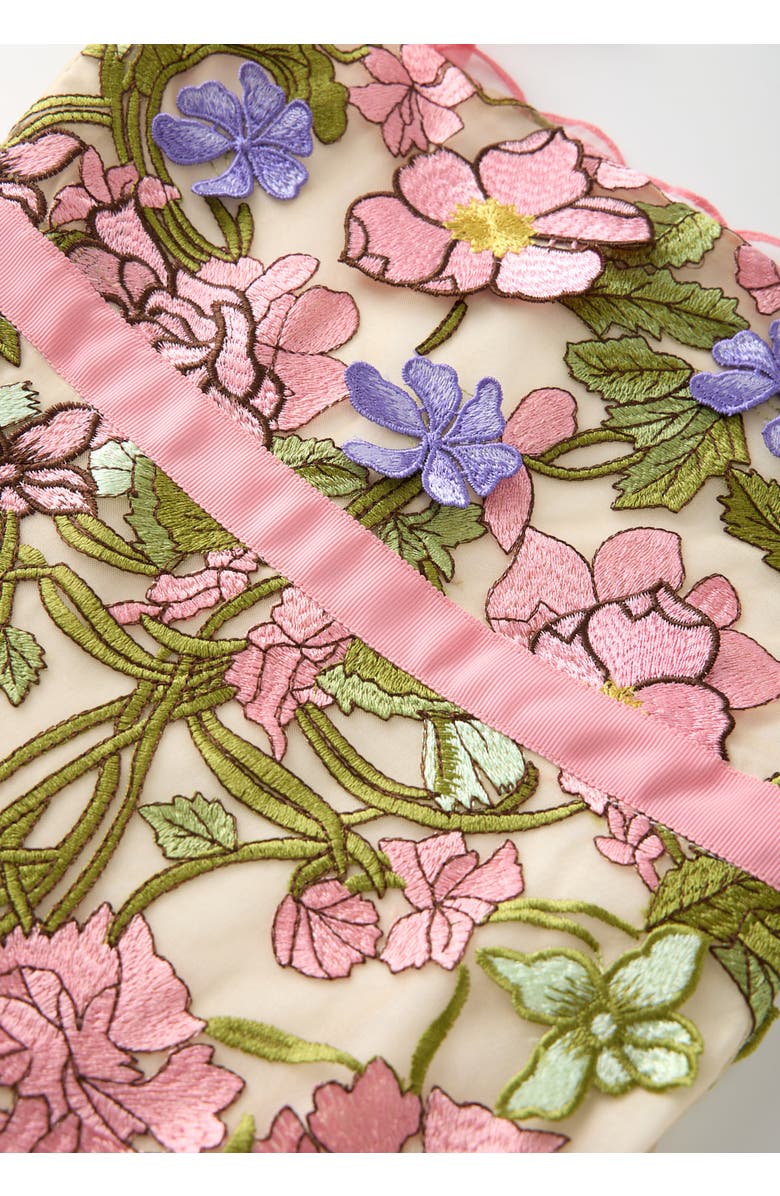 Marlo Kids Bonnie Embroidered Mini Dress, Alternate, color, Floral