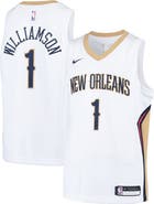 Nike Youth Nike Zion Williamson White New Orleans Pelicans Swingman Player Jersey - Association Edition