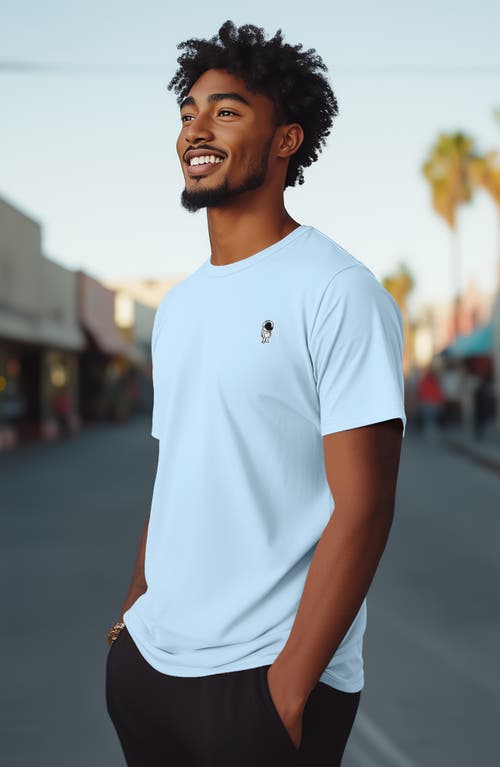 Dalix Astronaut Tee In Baby Blue