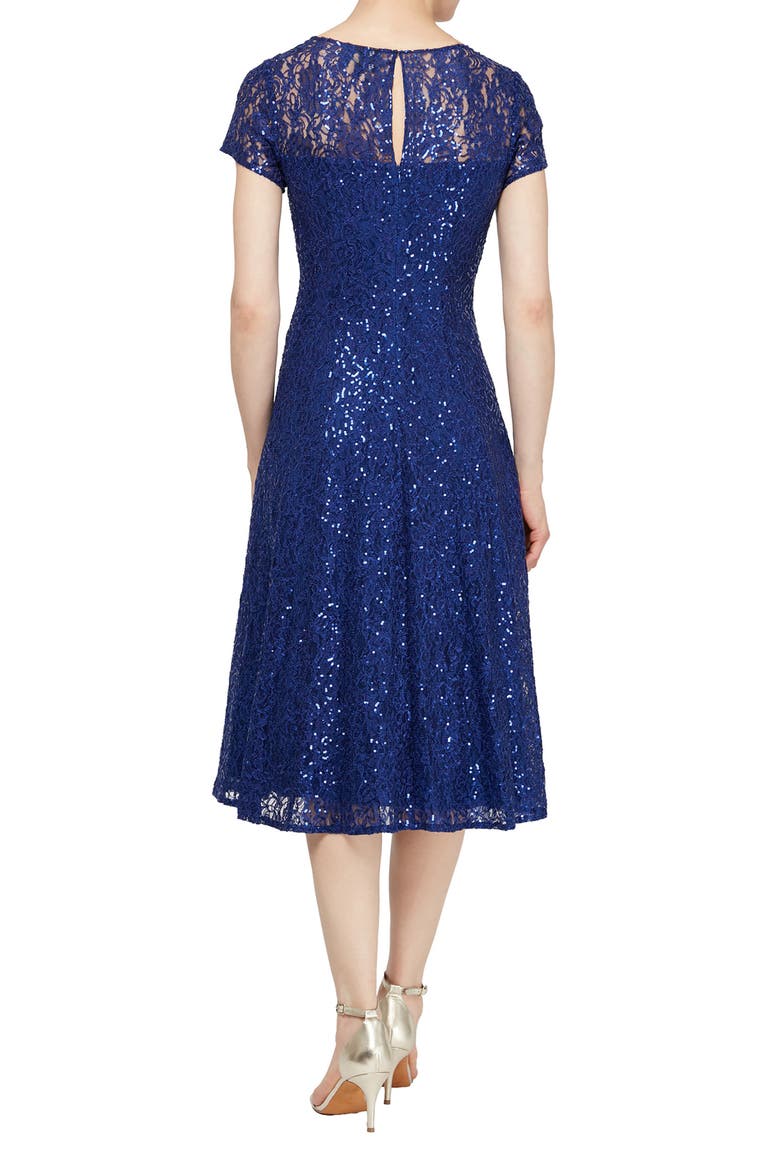 Sequin Lace Midi Dress, Alternate, color, IRS