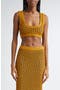 Lady Crystal Mesh Crochet Bralette