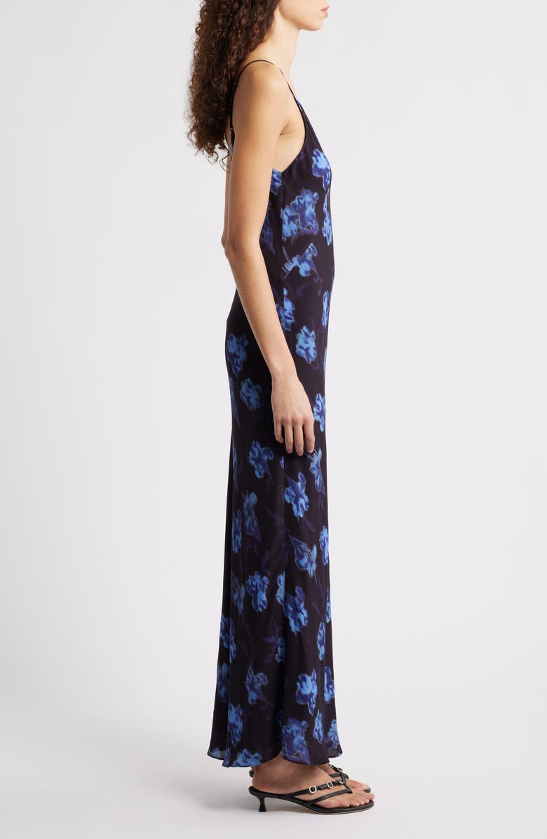 rag & bone Larissa Floral Print Sleeveless Maxi Dress, Alternate, color, Black Floral