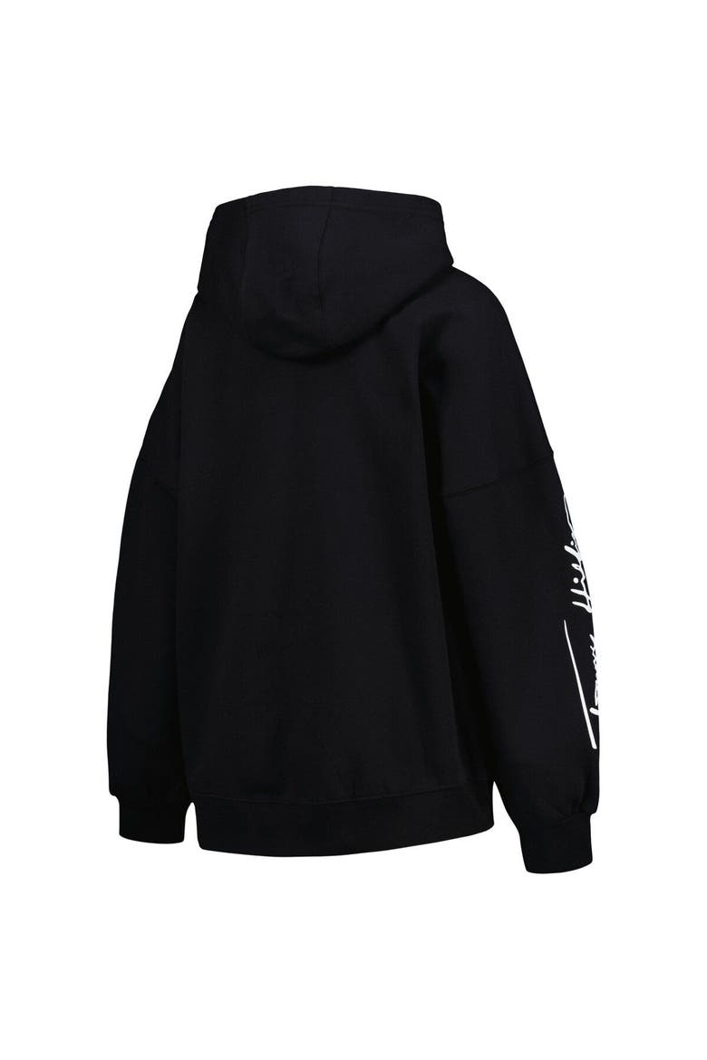 Women's Tommy Hilfiger Black Las Vegas Raiders Becca Drop Shoulder Pullover Hoodie, Alternate, color, Black