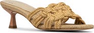 Donald Pliner Raffia Kitten Heel Slide Sandal
