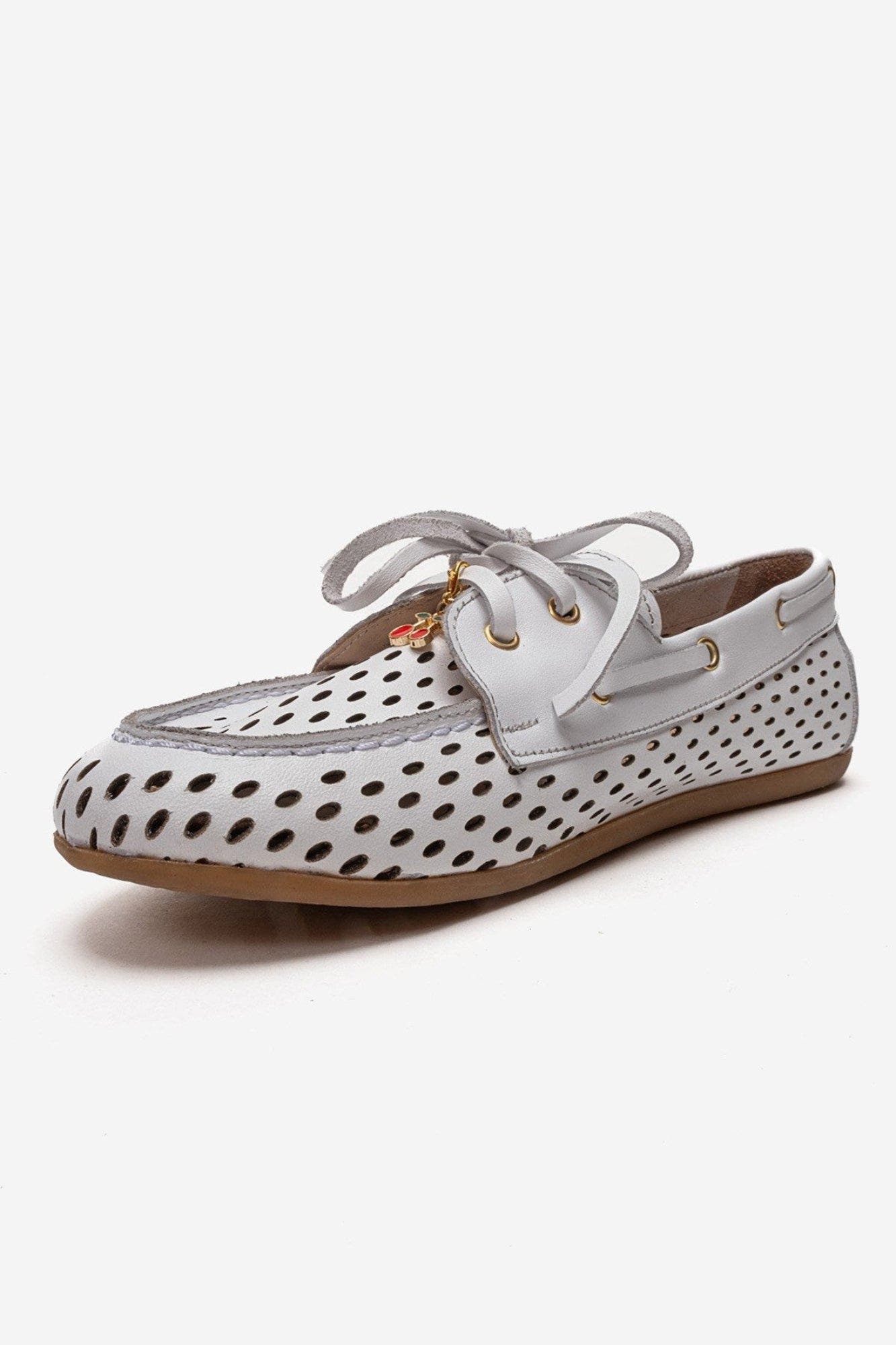 Stevo Leather Lace Up Loafer, Alternate, color, White