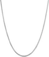 LuvMyJewelry Seiji Box Chain Necklace 925 Silver