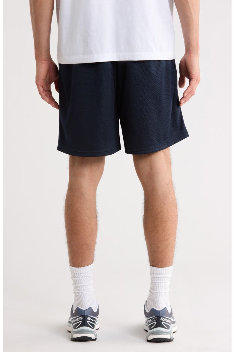 Mustang Athletics Mesh Drawstring Shorts, Alternate, color, NAVY