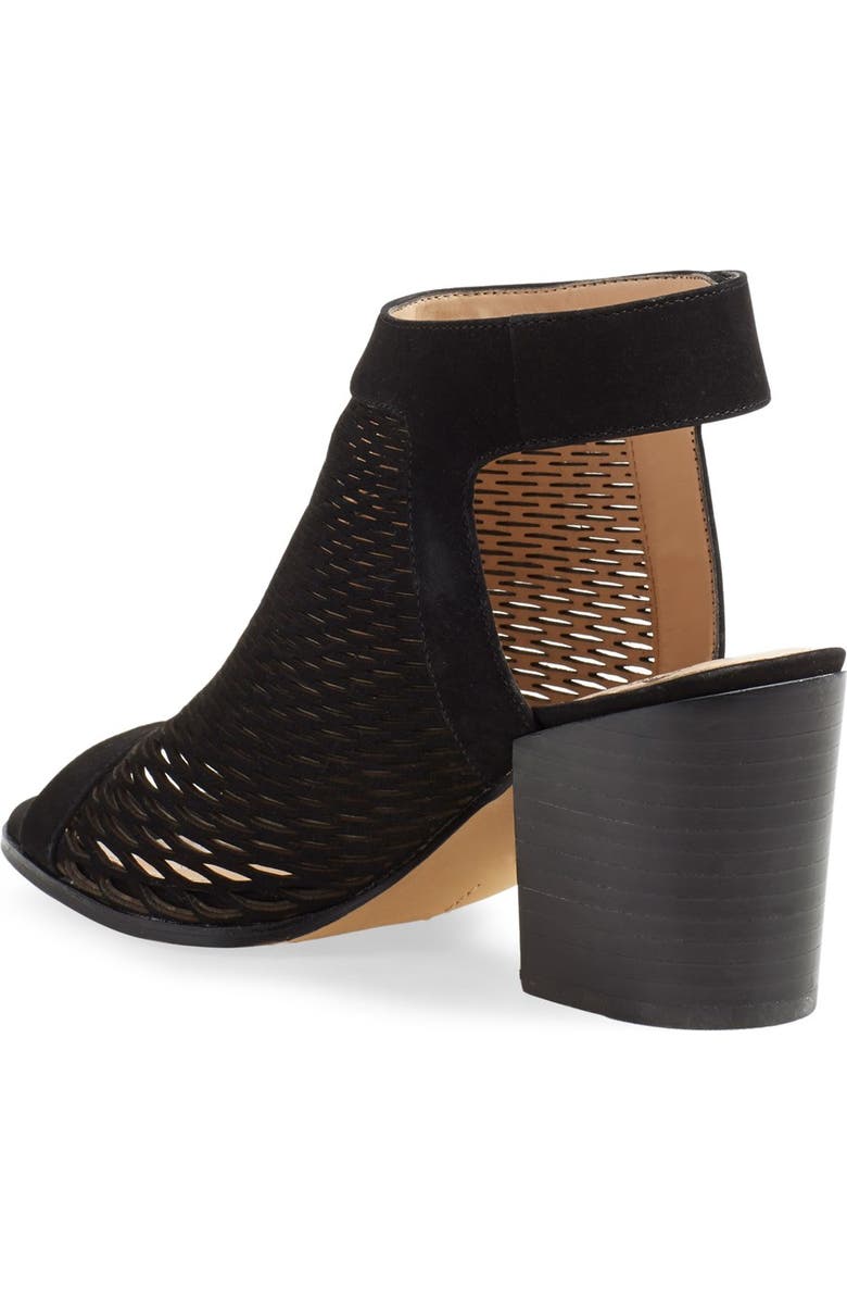 Vince Camuto 'Lavette' Perforated Peep Toe Bootie, Alternate, color,