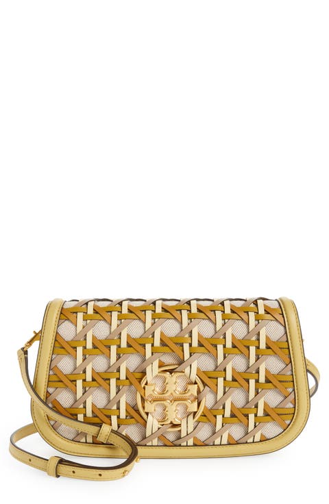 Miller Basketweave Leather Convertible Clutch
