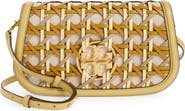 Tory Burch Miller Basketweave Leather Convertible Clutch
