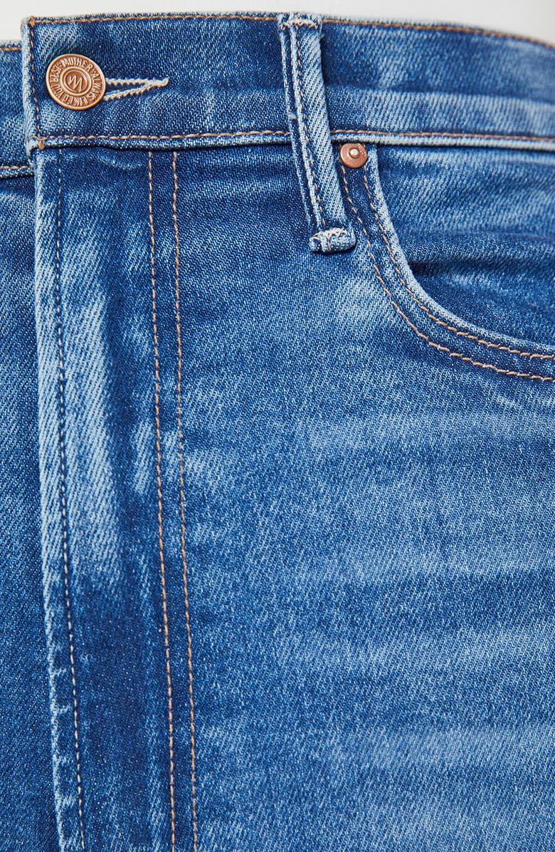 MOTHER The Maven Mid Rise Fray Hem Ankle Jeans, Alternate, color,