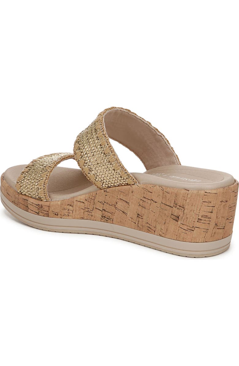 BZees Resort Wedge Sandal, Alternate, color, Gold
