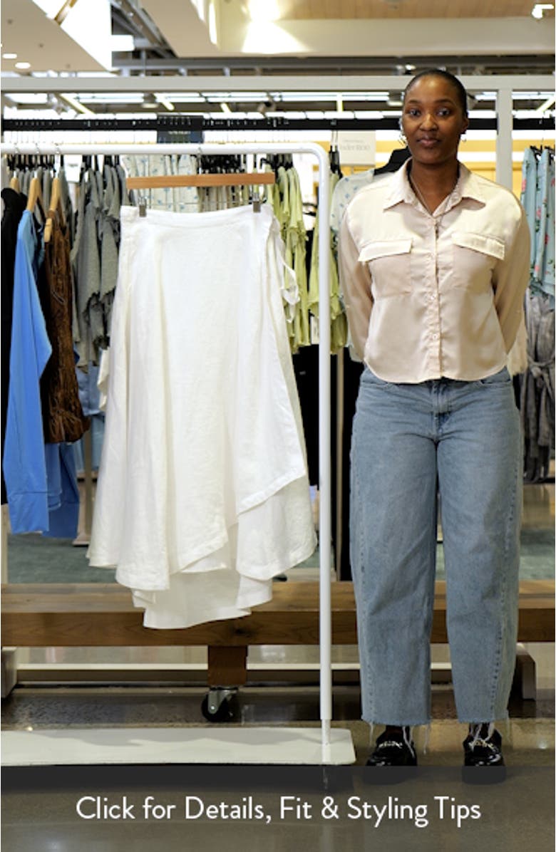 Linen Wrap Skirt, sales video thumbnail