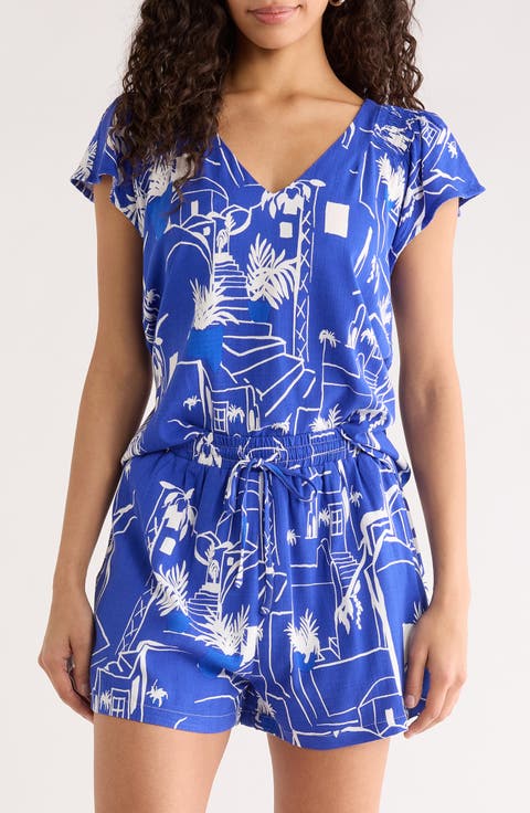 Mims Town Dade Ruffle Sleeve Top