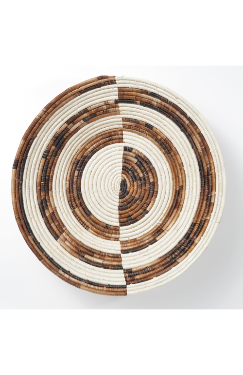 Maadili Collective Extra Large Equal Sides Basket In Brown & Natural Fiber