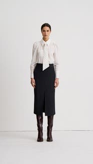 Smythe Front Slit Trouser Skirt