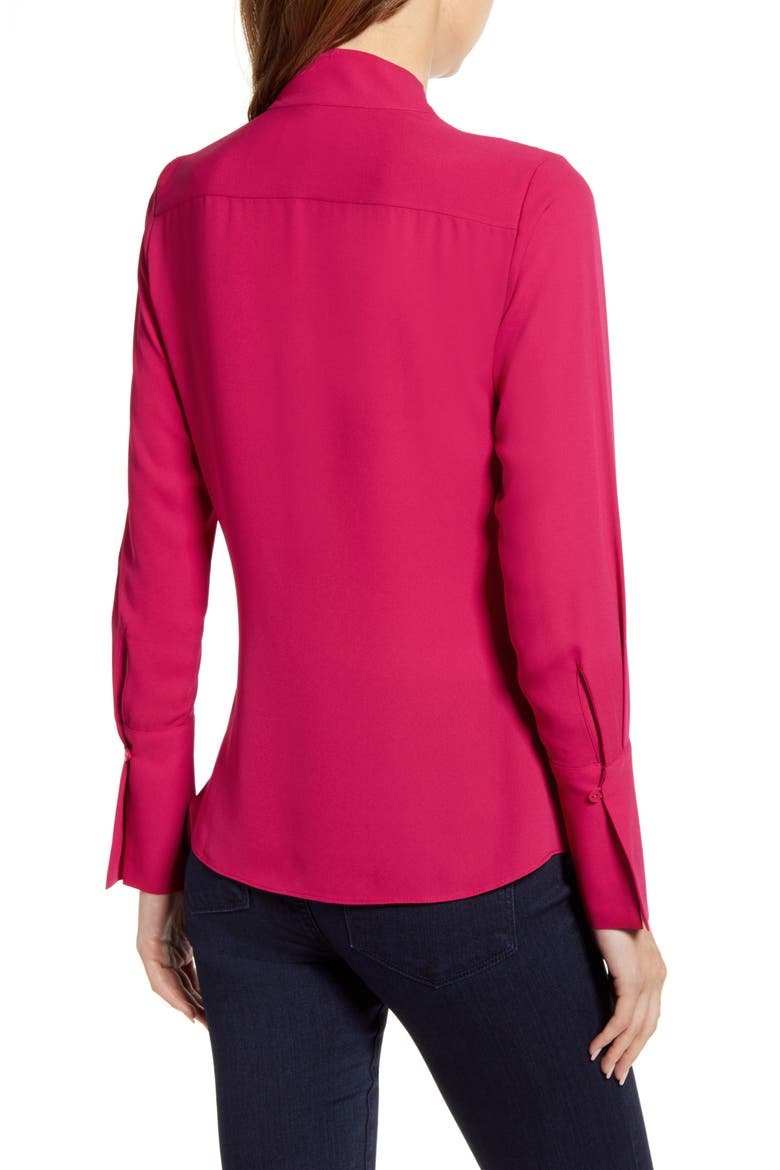 Surplice Twist Front Top, Alternate, color, RED CERISE