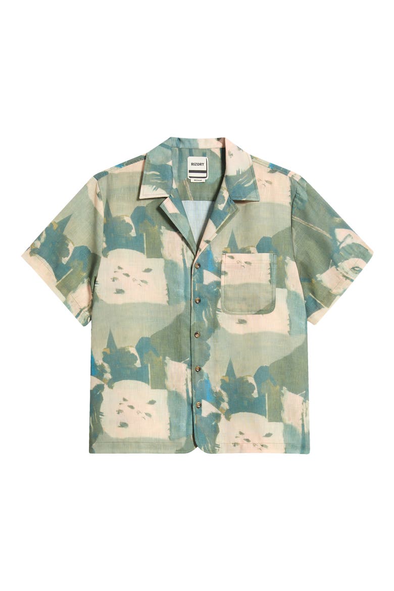 Art Camp Shirt, Alternate, color, BROWN