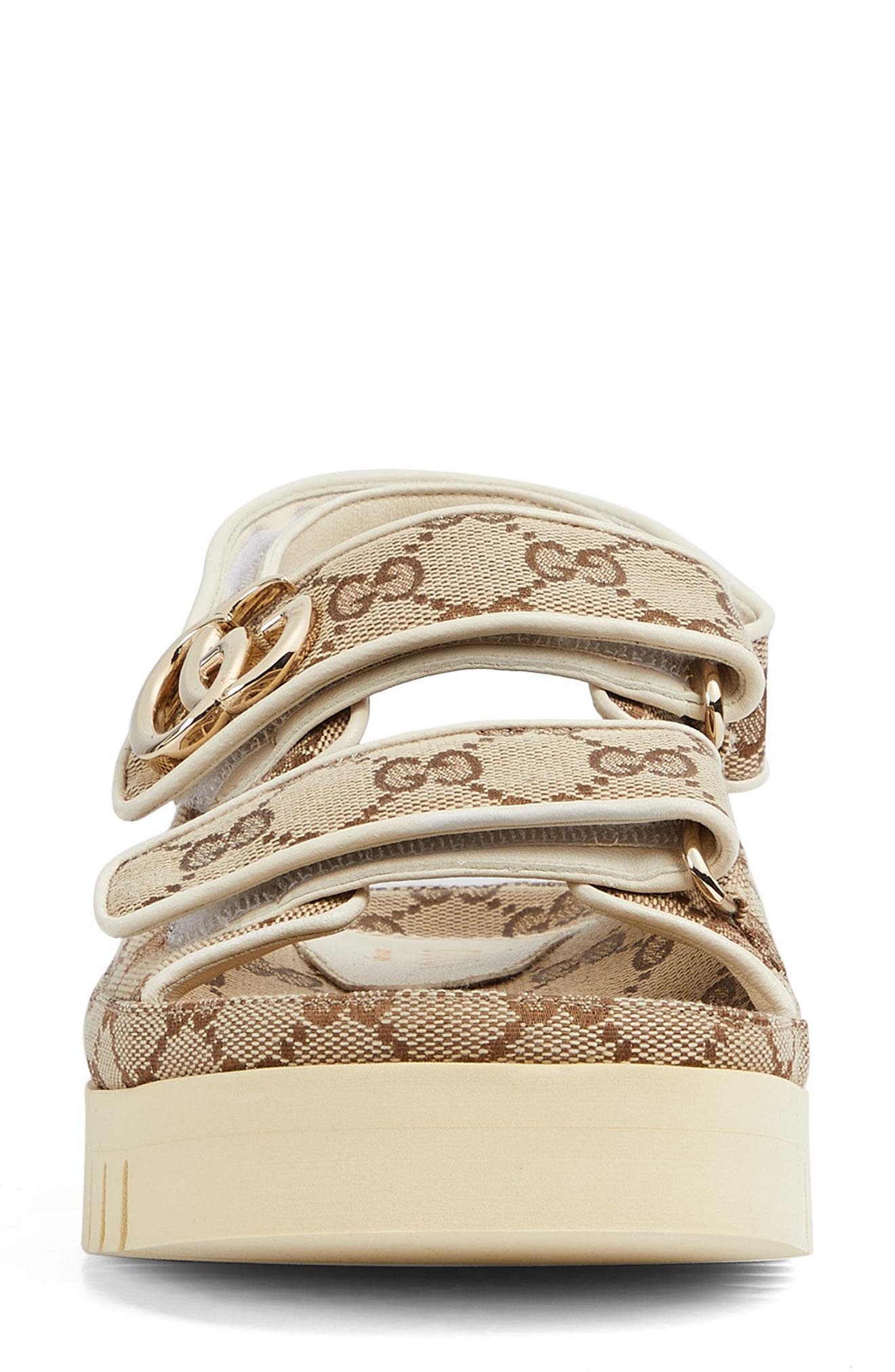 Gucci GG Canvas Slingback Sandal, Alternate, color, Beige