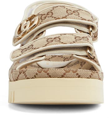 GG Canvas Slingback Sandal