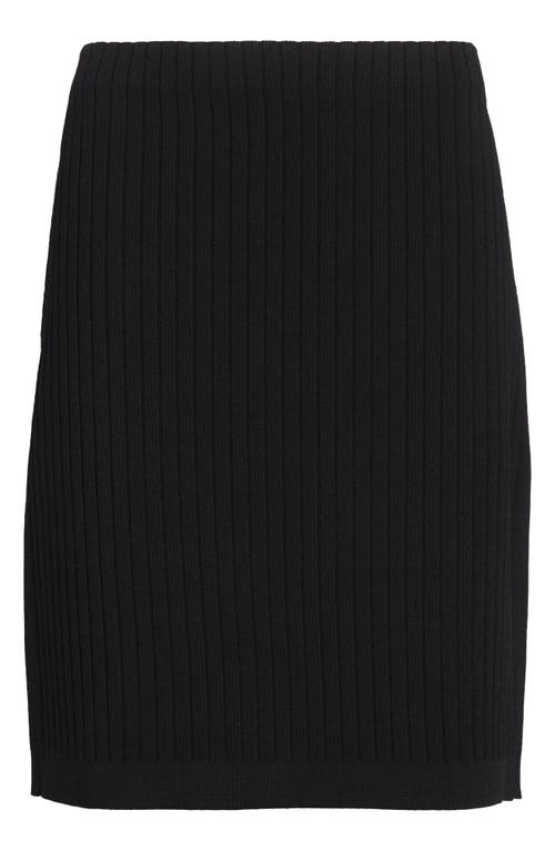 St John St. John Collection Belle Rib Knit Pencil Skirt