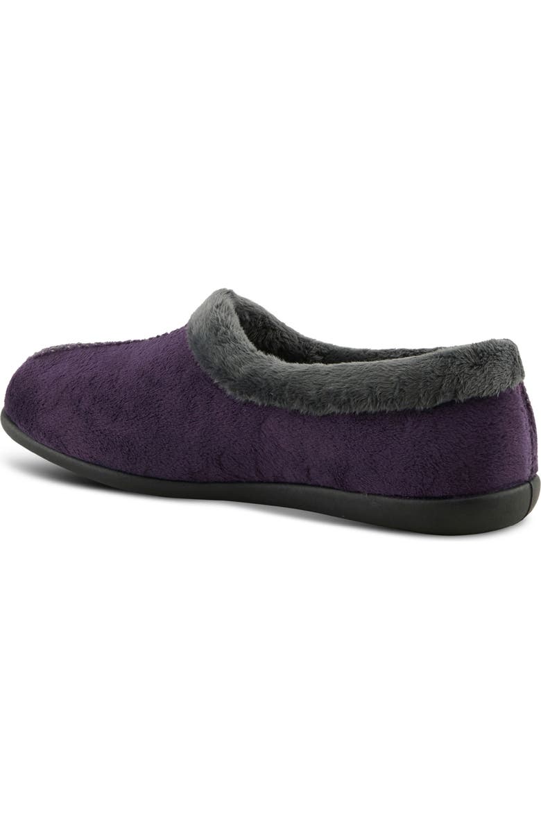 Flexus by Spring Step Amalie Faux Fur Slipper, Alternate, color, Purple Multi