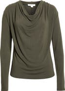 Vince Cowl Neck Long Sleeve Top