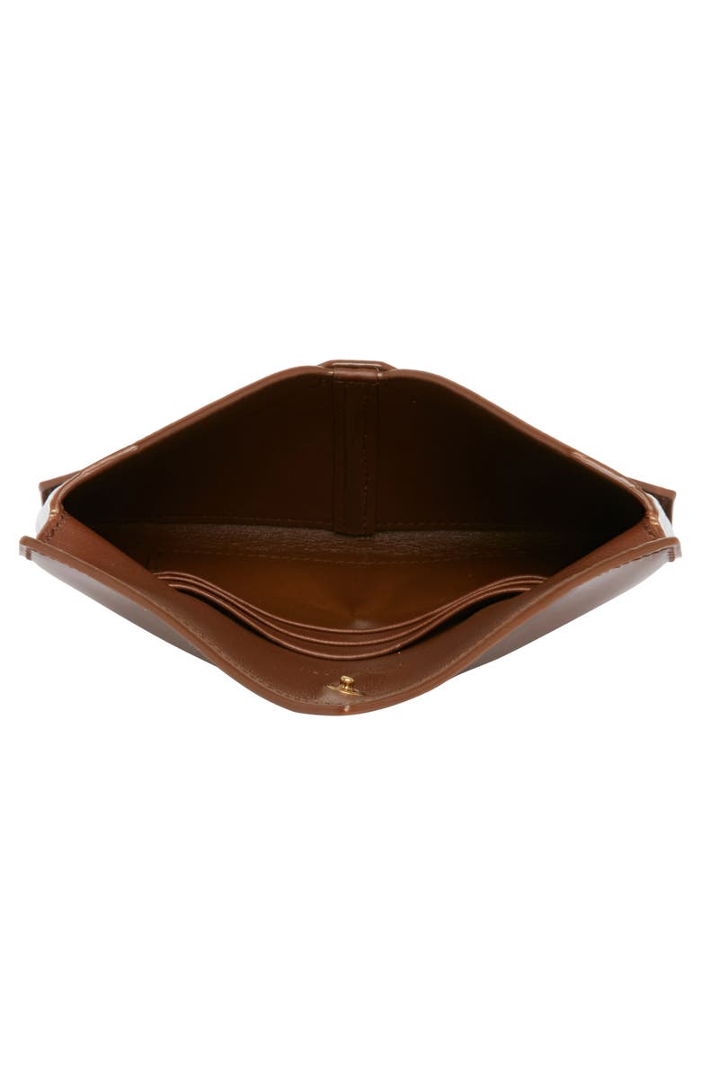 Saint Laurent Letter Passport Case, Alternate, color, Chene Fonce