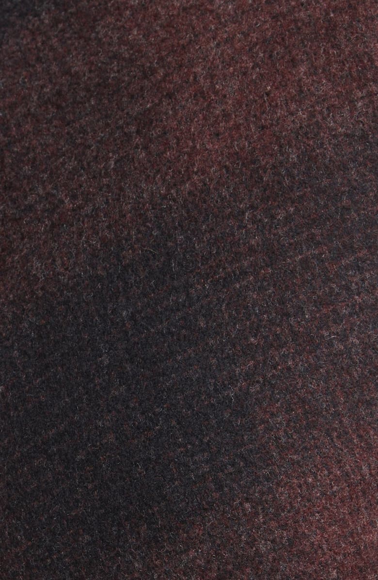 ZEGNA Ombré Plaid Trofeo Wool & Cashmere Double Face Overshirt, Alternate, color, 