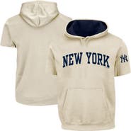 FANATICS Men's Fanatics  Cream/Navy New York Yankees Big & Tall Contrast Short Sleeve Hoodie