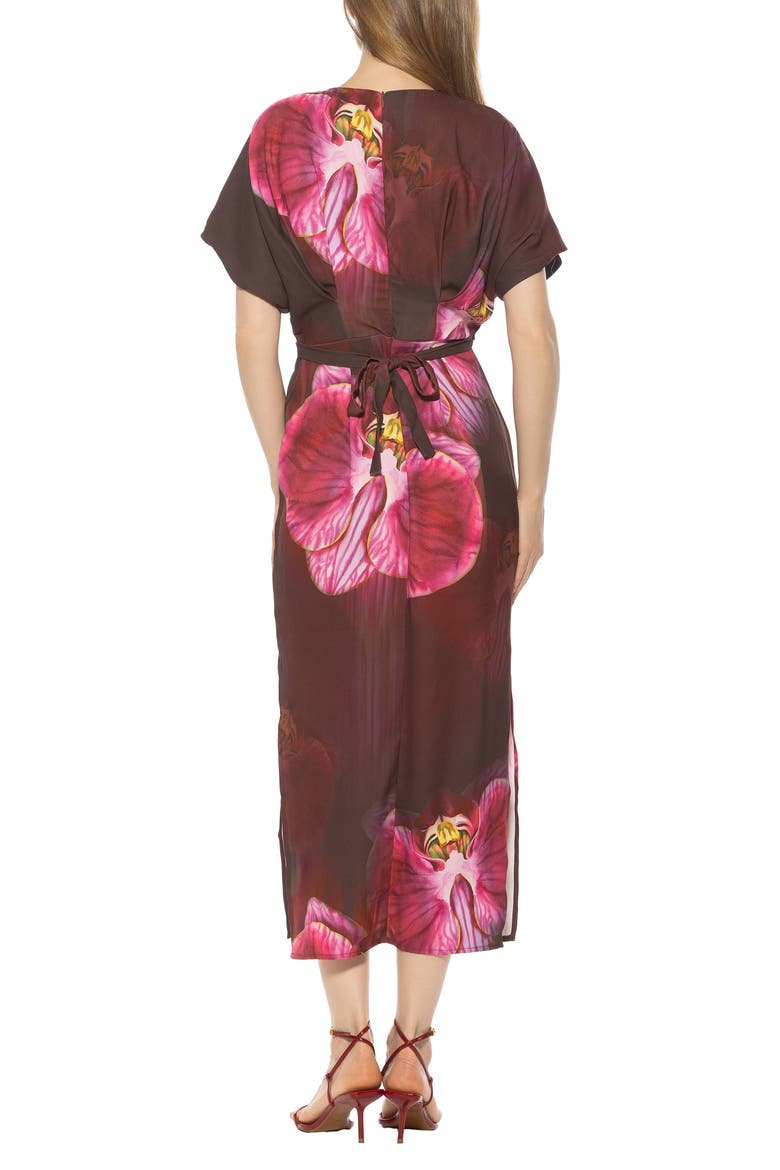 Sylvi Draped Sleeve Midi Dress, Alternate, color, BOLD FLORAL