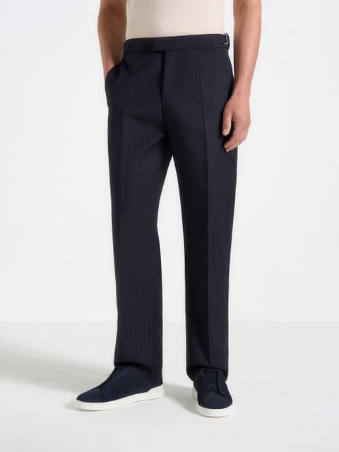 Joseph Regular Fit Pinstripe Tailored Trousers