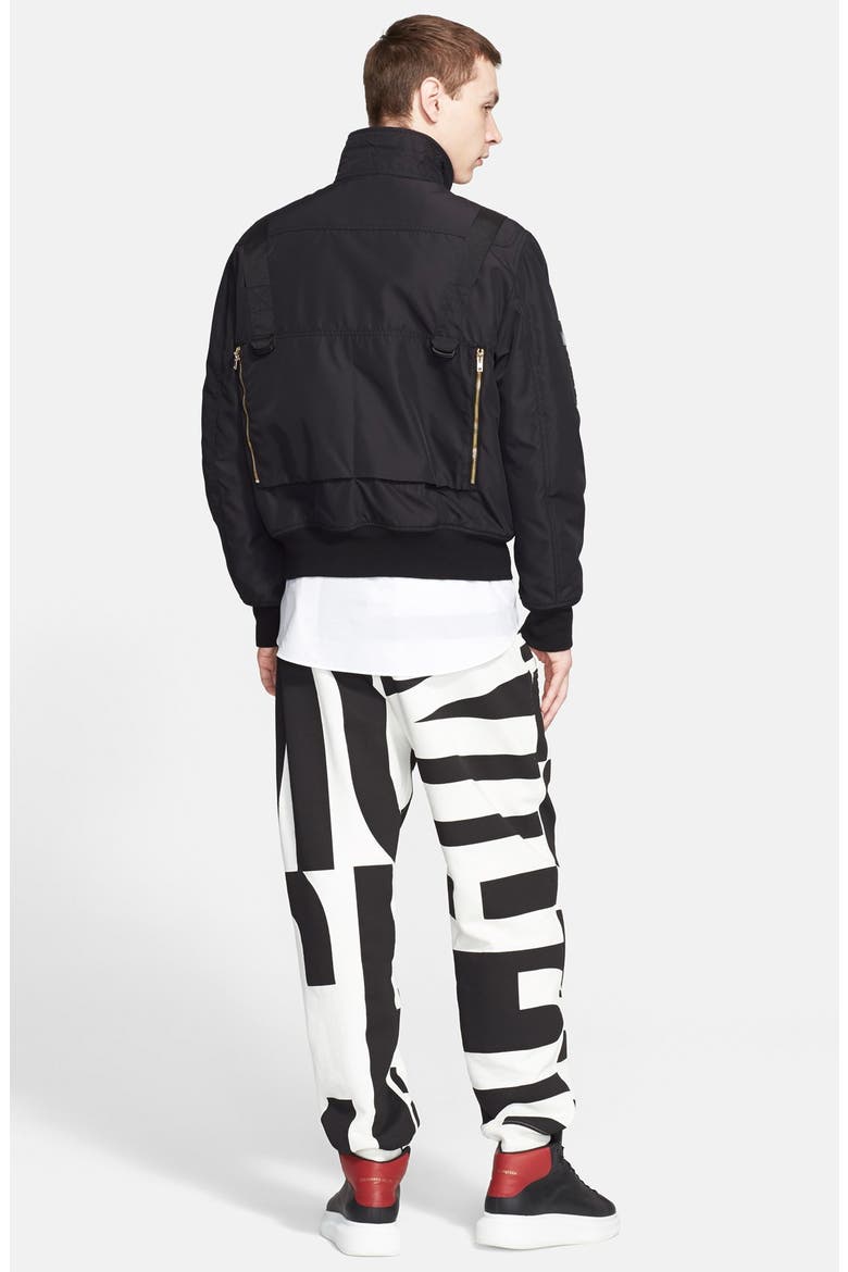 Bomber Jacket, Alternate, color, BLACK