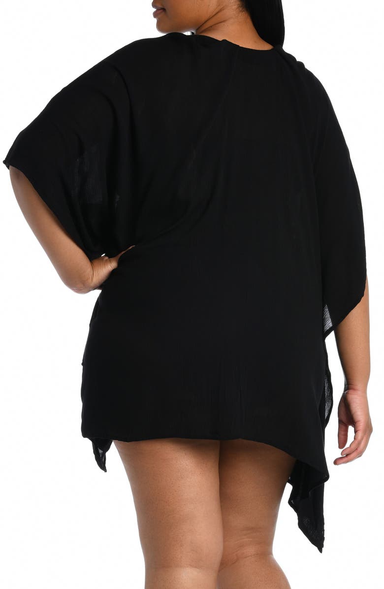 La Blanca Apulia Lace-Up Caftan, Alternate, color, 