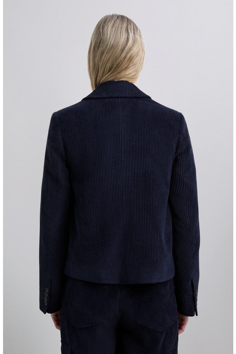 Corduroyshort Blazer, Alternate, color, Navy