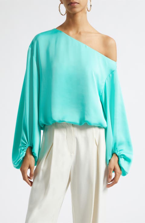 Marley One Shoulder Long Sleeve Shirt