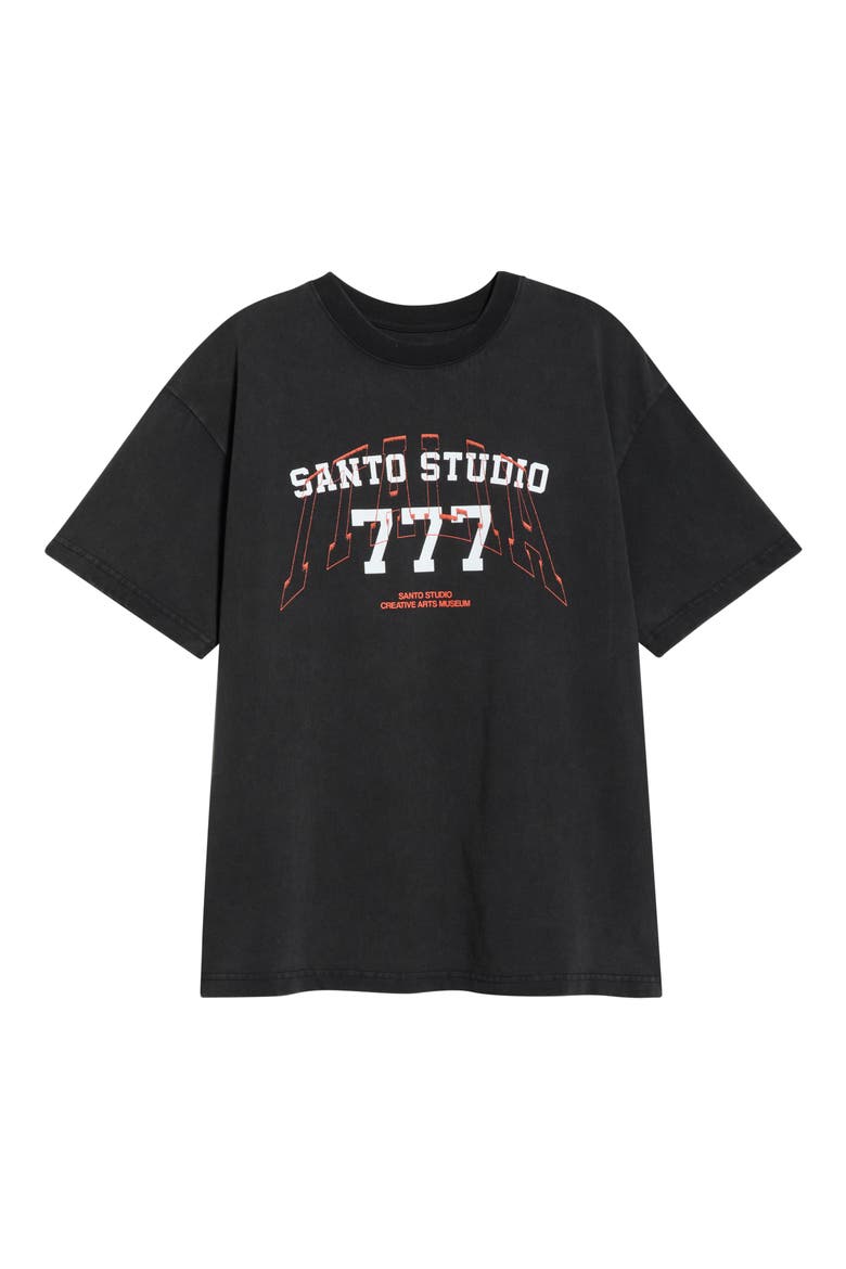 777 Drappo Cotton Graphic T-Shirt, Alternate, color, BLACK
