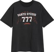 SANTO STUDIO 777 Drappo Cotton Graphic T-Shirt