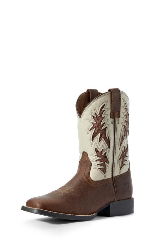 Ariat Kids' Hybrid Venttek Western Boot In Brown