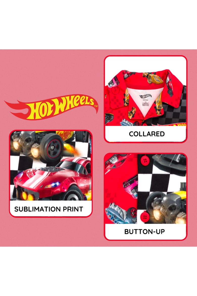 Racing 2-Piece Pajama Shirt and Pants Set, Alternate, color, Racing Red