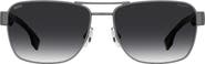 BOSS 60mm Aviator Sunglasses