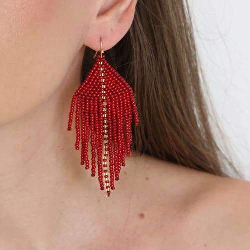 Fosterie Trío Tassel Earring In Pink