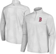 Tommy Bahama Men's Tommy Bahama Gray Boston Red Sox Delray Frond IslandZone Half-Zip Jacket